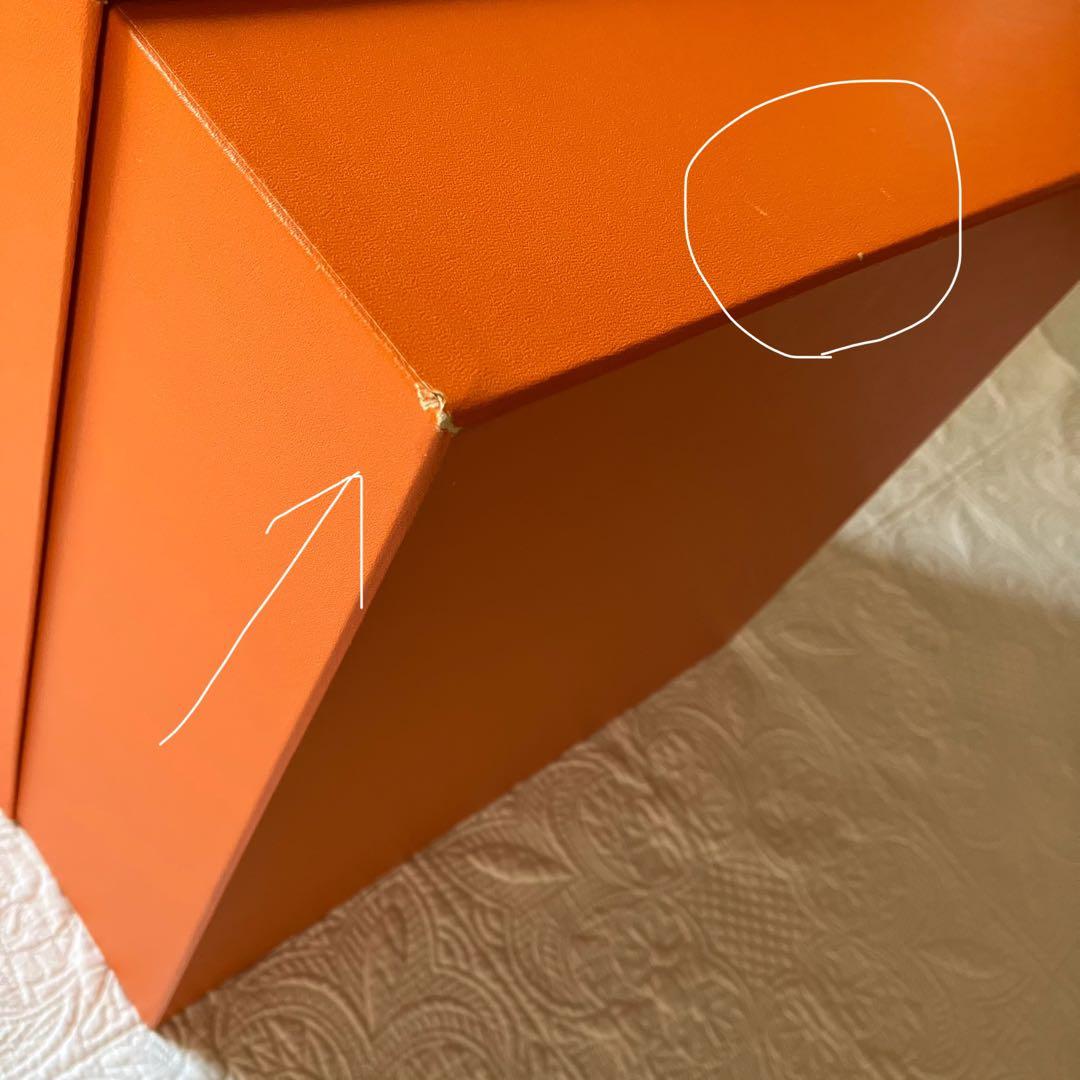 HERMES オレンジ box ケリー　バーキン　34.5✖️34.5✖️14