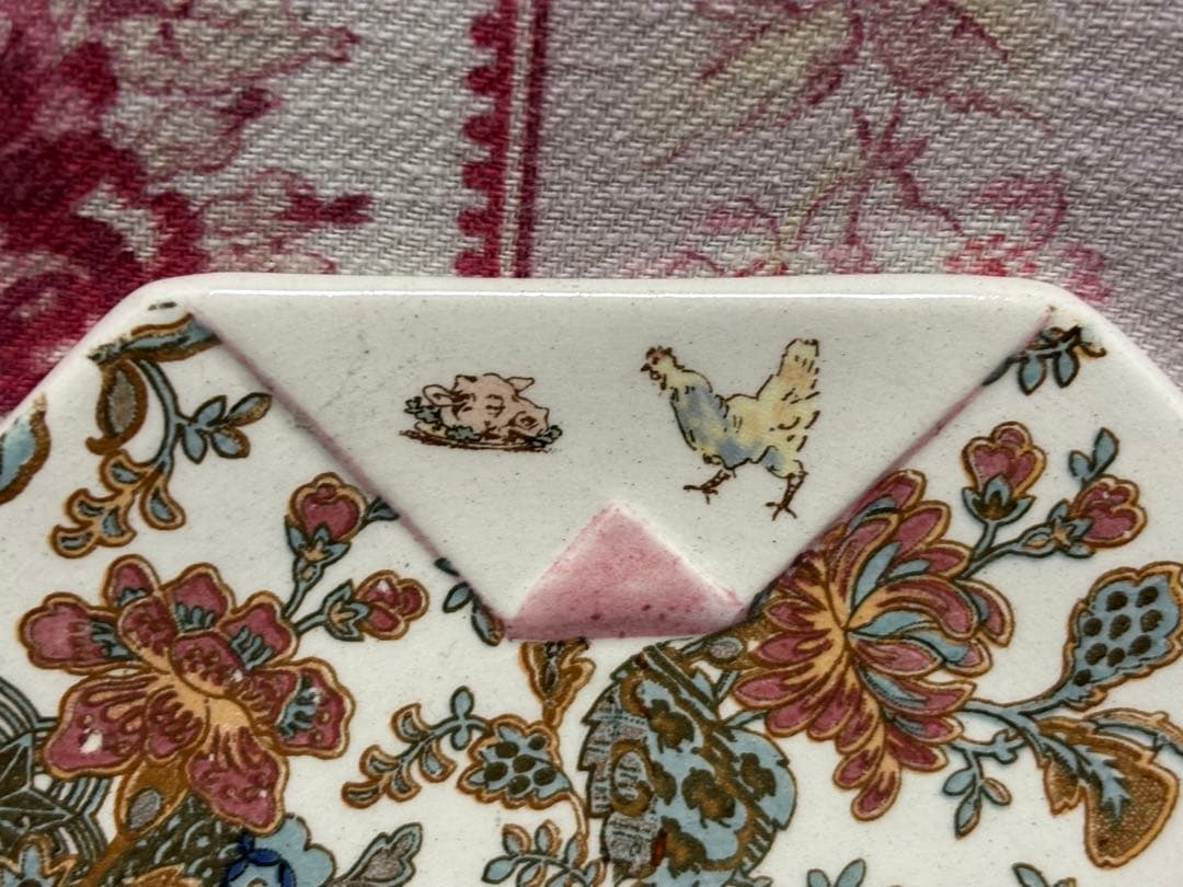 希少フランスアンティーク　サルグミンヌ　アンファンリシャールのカップ&ソーサー③