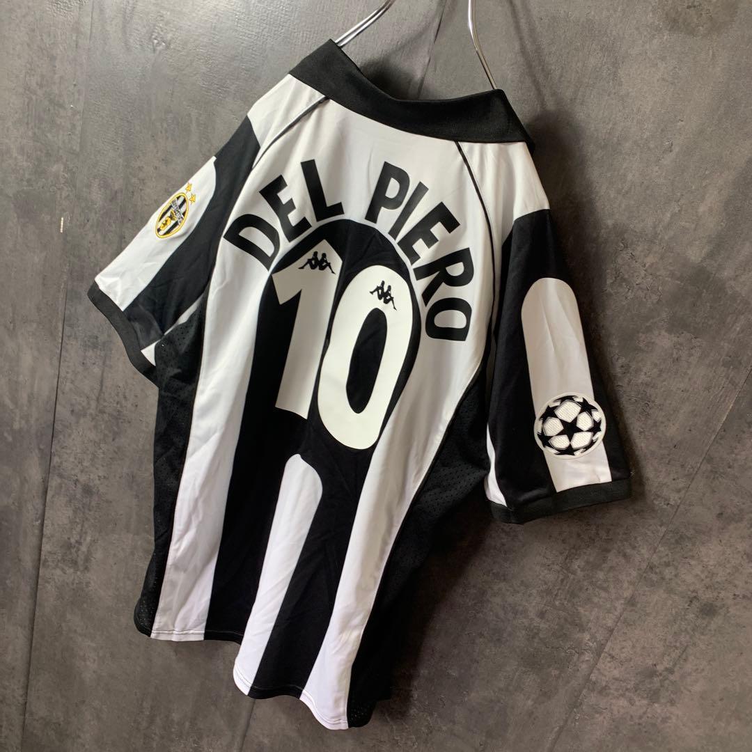 【★デルピエロ】 メンズ 97/98 ユベントス ホーム 半袖 10番 XL