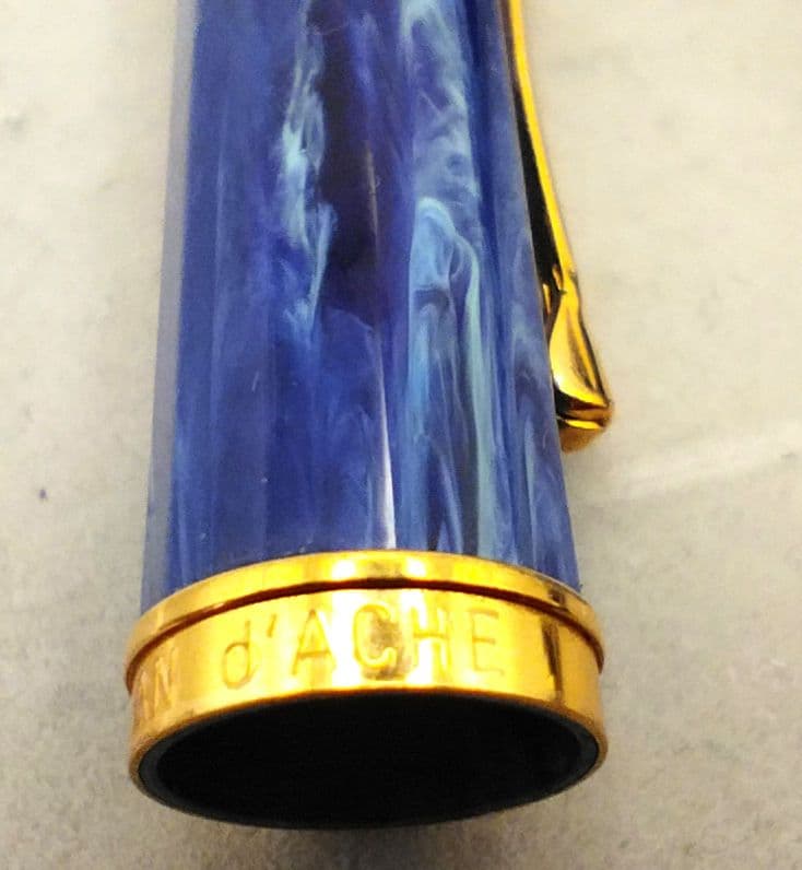 CARAN d'ACHE　 エクイノックス　万年筆　ブルーマーブル