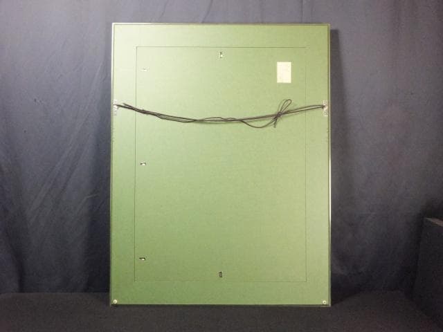 橋本弘安　落款印譜 共シール『窓辺』 日本画　紙本に岩絵具彩色 1011W