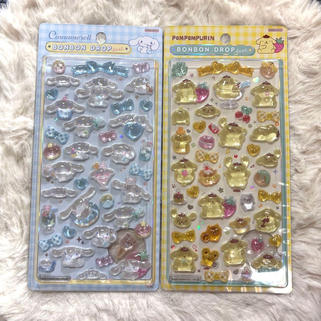 【国内正規品】 ボンボンドロップシール 第二弾　サンリオ　8種コンプリートセット