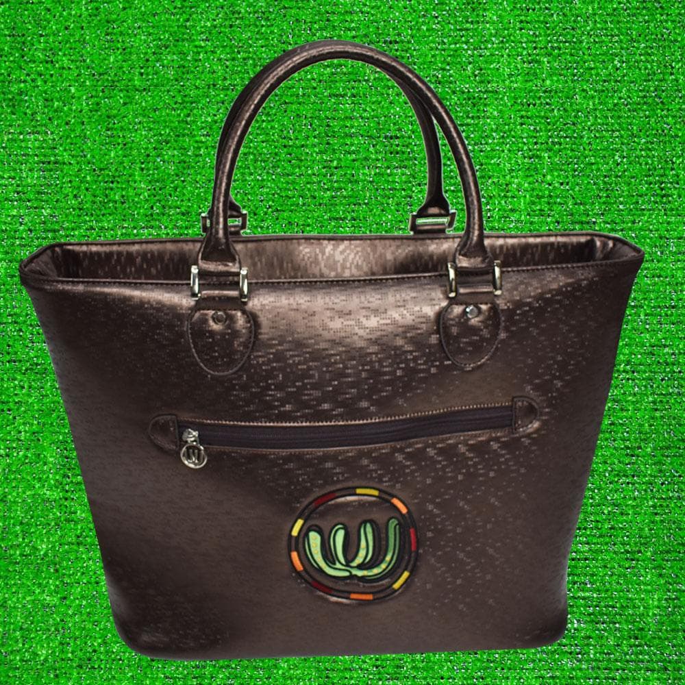 ミエコウエサコ ゴルフ 大判トートバッグ【ダークブラウン】新品！