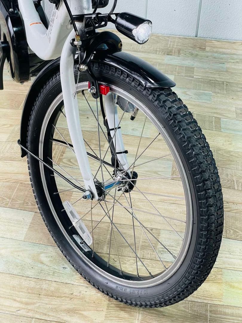 2877ヤマハ8.7アンペア3人乗り対応20インチ子供乗せ　電動アシスト自転車