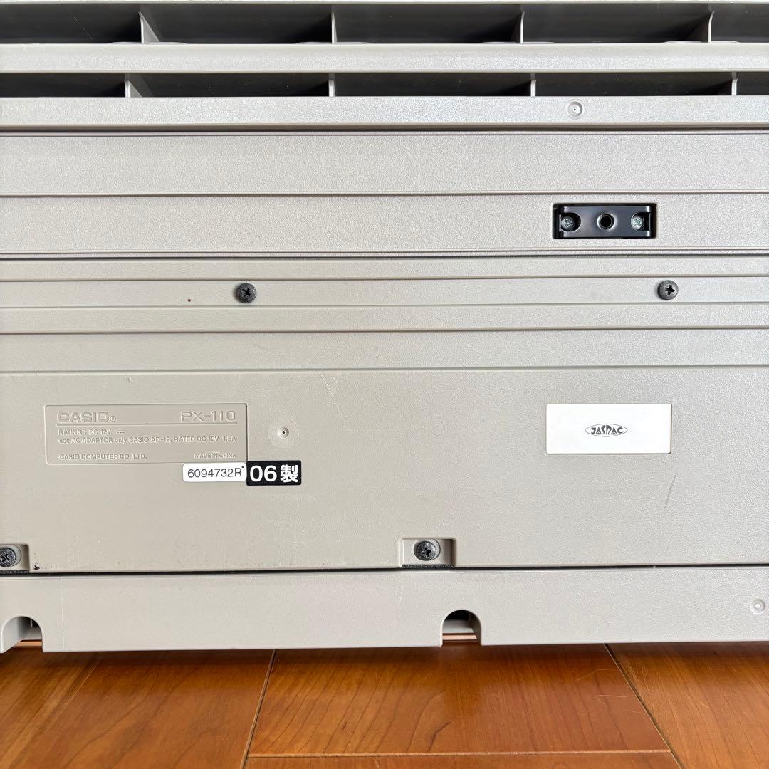 【美品】CASIO 電子ピアノ PX-110 88鍵 付属品一式 動作確認済