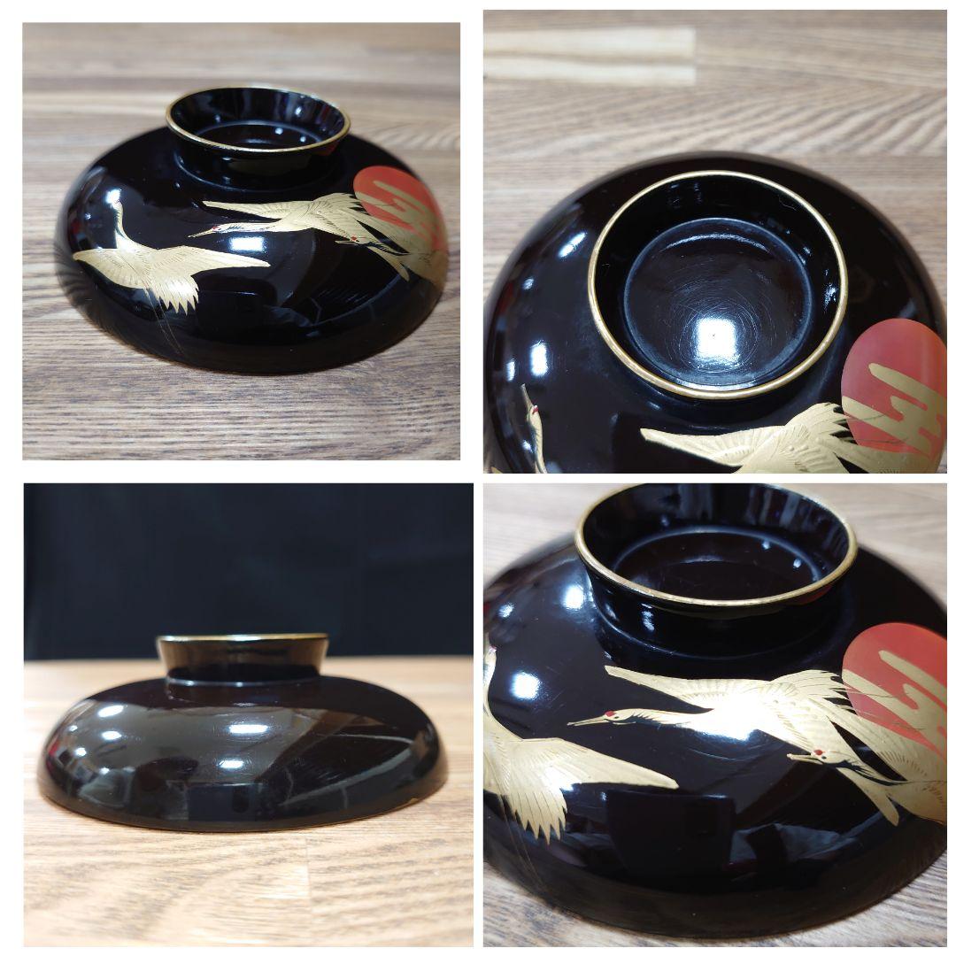 昔の吸物碗10客セット 「いA4 レトロ 蒔絵 漆器 明治 大正 昭和 江戸」