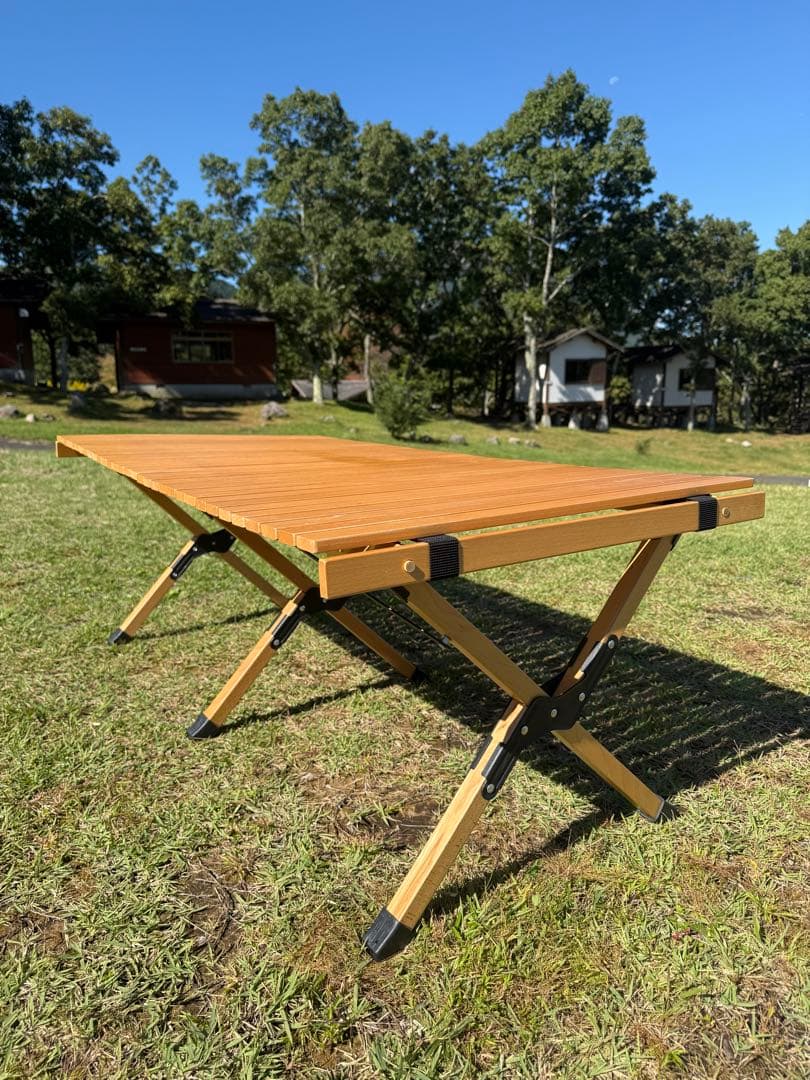 ★値下げ★ハイランダー ウッドロールトップテーブル 120cm