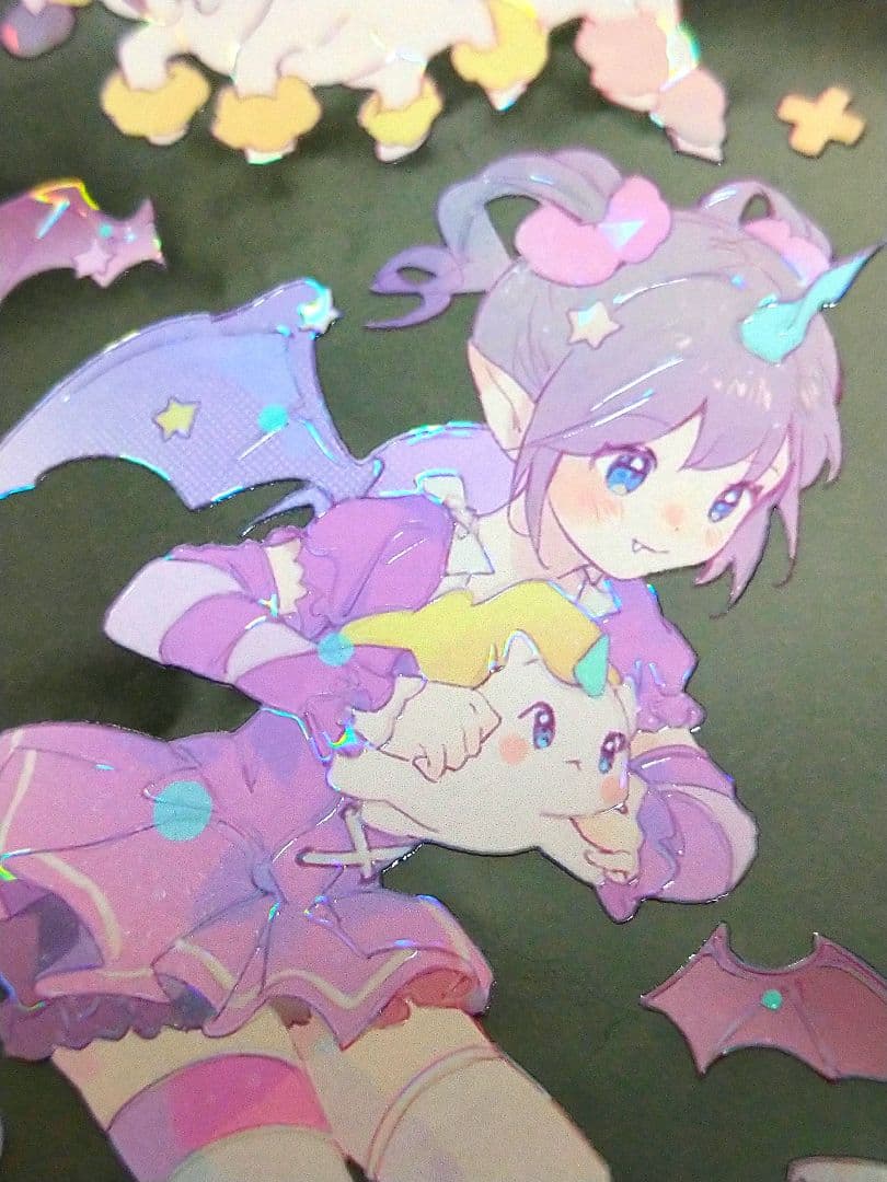 J605＃独角兽的梦境(贝壳光)Menu切り売り海外人物マステ女の子