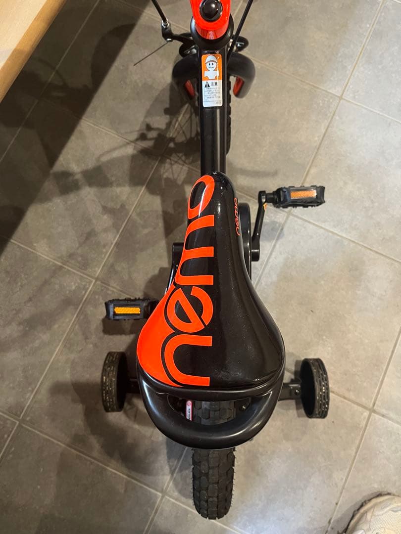 nemo 12 幼児用自転車 黒/オレンジ