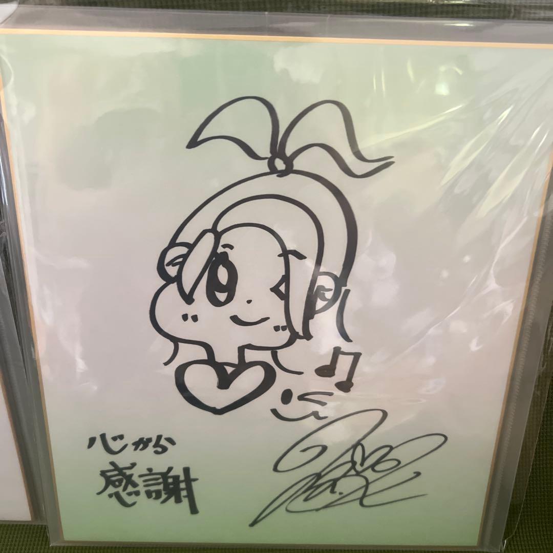 倉木麻衣　直筆サイン色紙　２枚セット　名探偵コナン