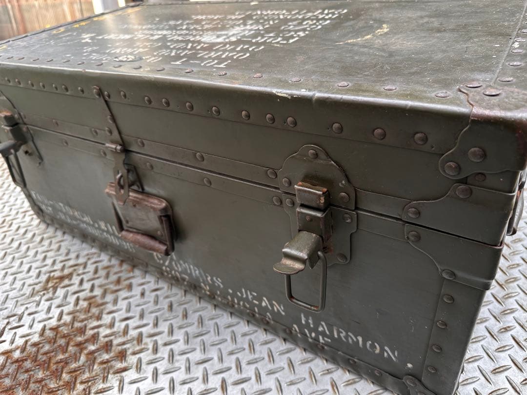 40sミリタリーボックス US 軍物　対戦物　ヴンテージ家具　アンティーク家具