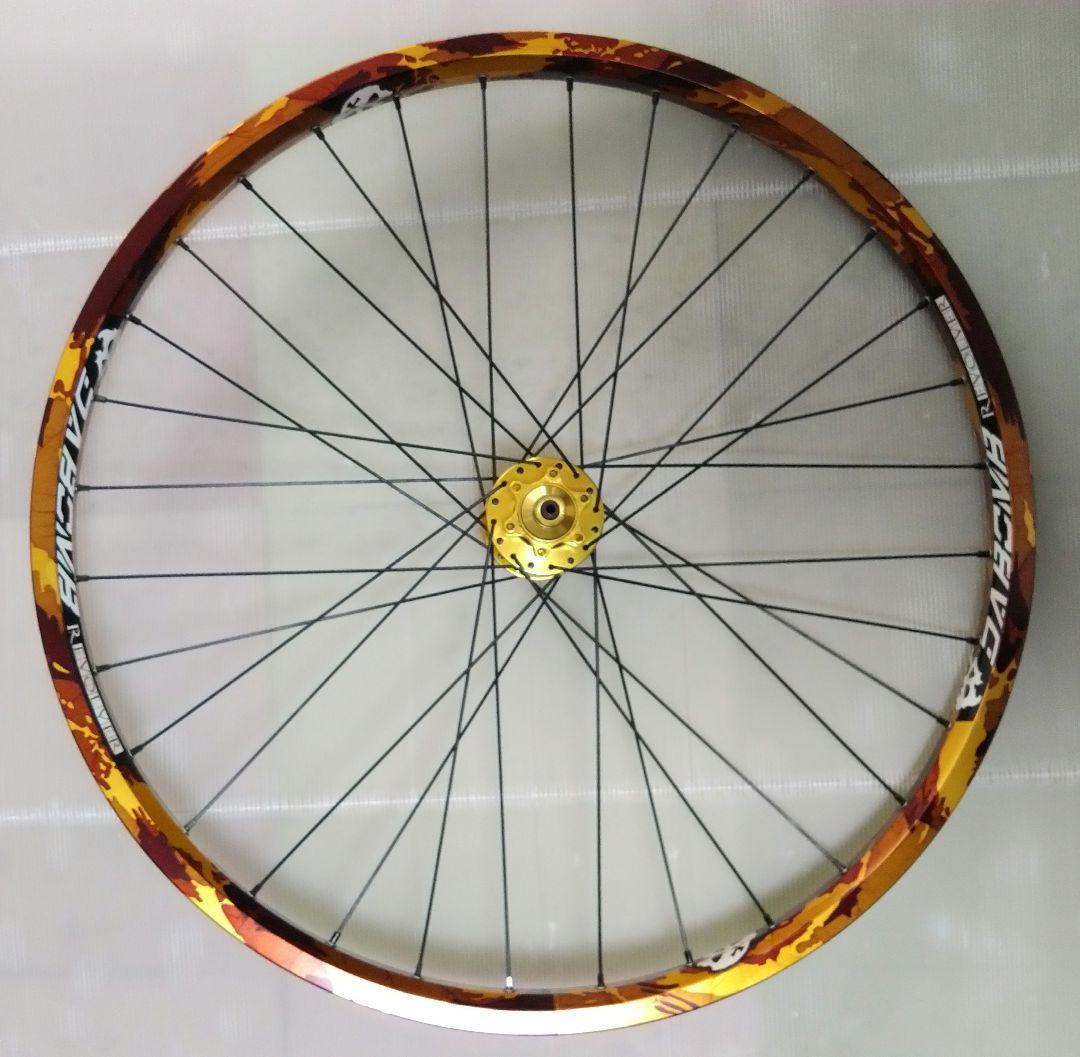 DABOMBリム+HAROハブ 黒スポーク26inch 前後ホイールセット 中古