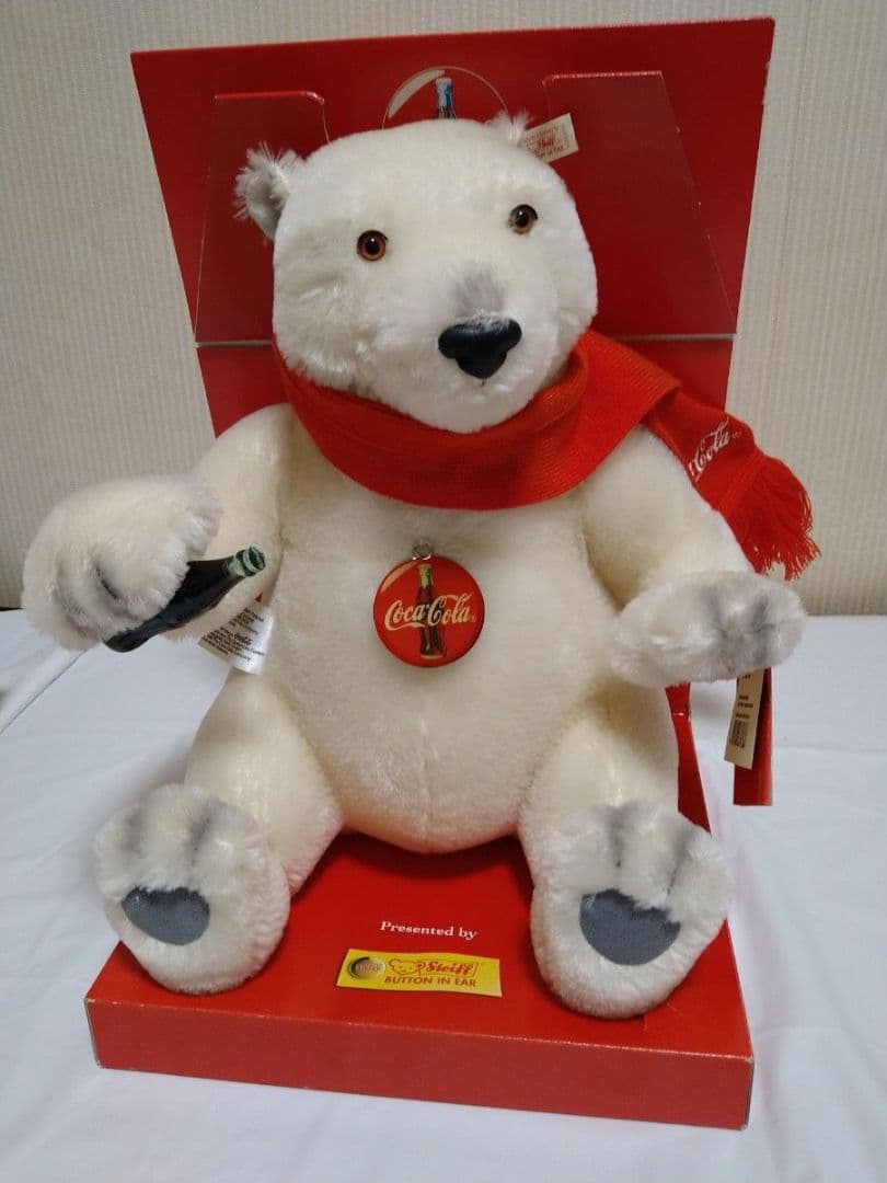 シュタイフ　コカ・コーラ 白いクマ ぬいぐるみ
