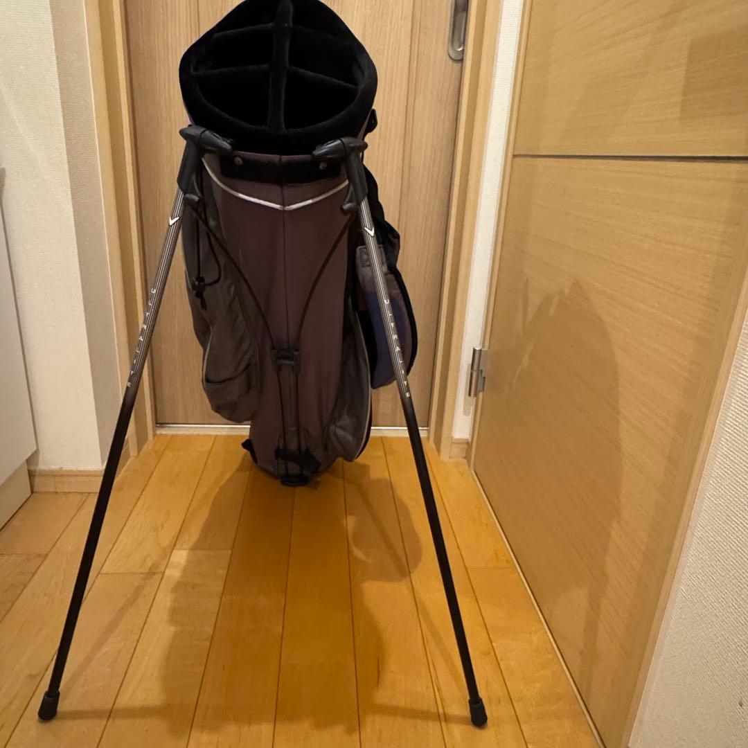 美品Callaway GOLF ゴルフキャリーバッグ　スタンドタイプ青灰