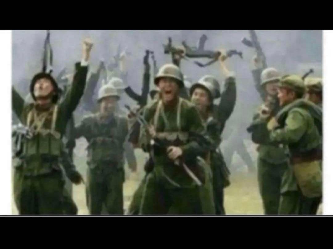 新品官給本物ベトナム戦争65式中国人民解放軍戦闘服上下帽子人民鞄セット