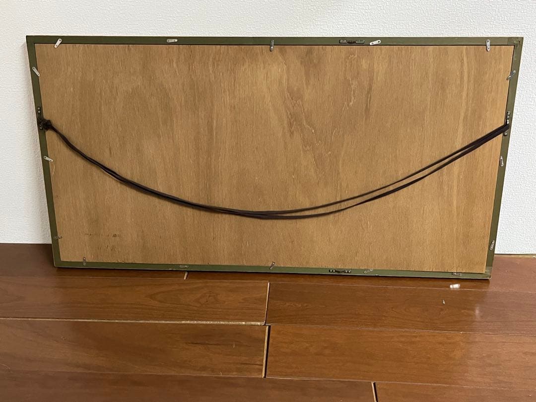 モネ　水蓮 木製額　額約53cm✖︎約104 cm