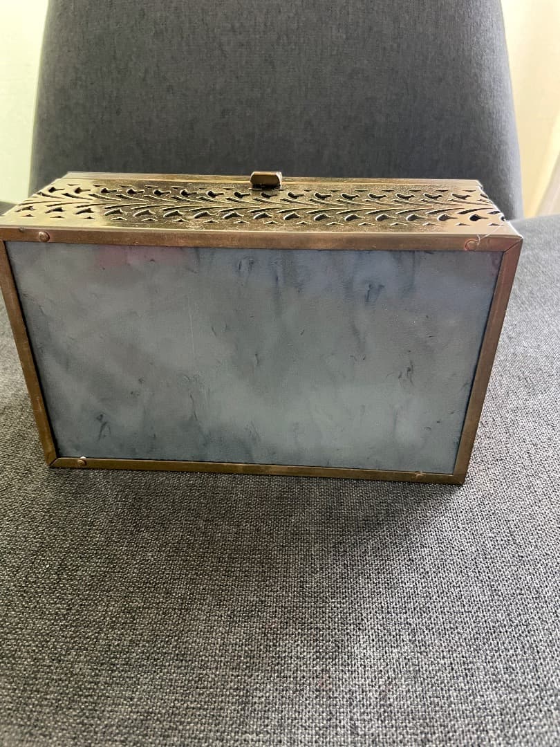 ヴィンテージ ベークライト ルーサイト バッグ メタルボックス 型 1950