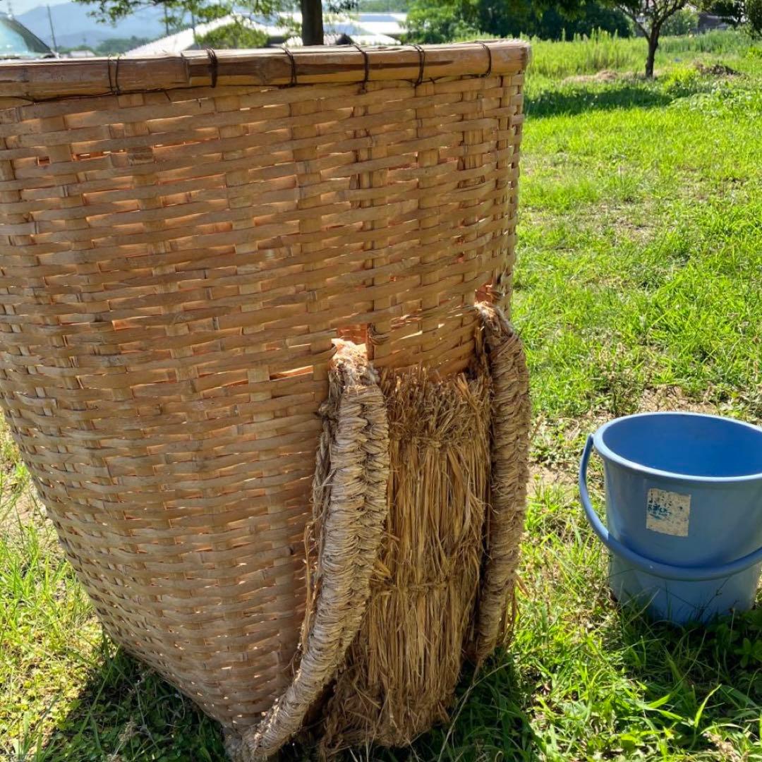 特大背負い籠　古道具　古民具　骨董　背負いカゴ　昭和レトロ　アンティーク