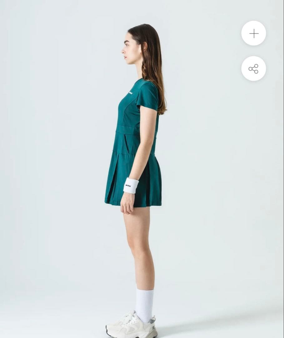 新作　アドミラル　テニスウェア　ワンピース　グリーン