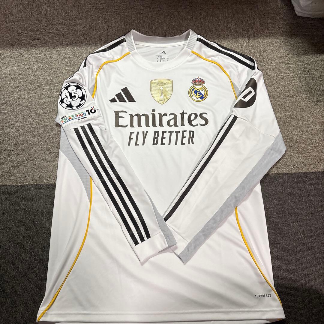 【正規品】25/26 レアルマドリード ホーム 長袖 ベリンガム