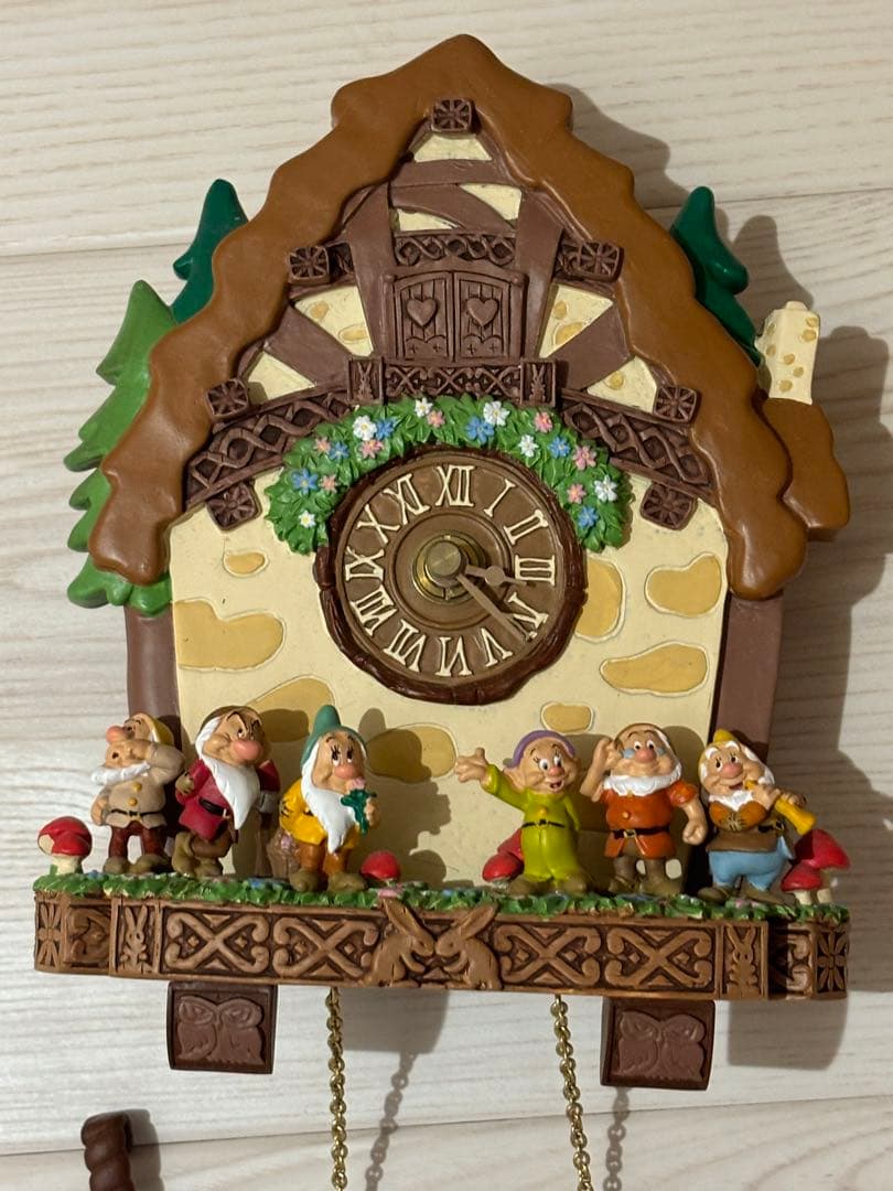 【シングルモルト】ディズニー　白雪姫7人の小人　掛け時計