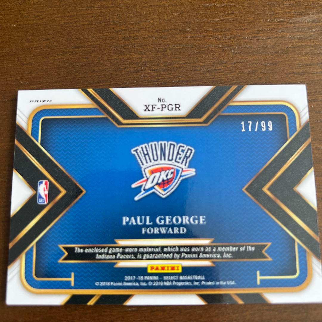 NBAユニホームカード ポールジョージ