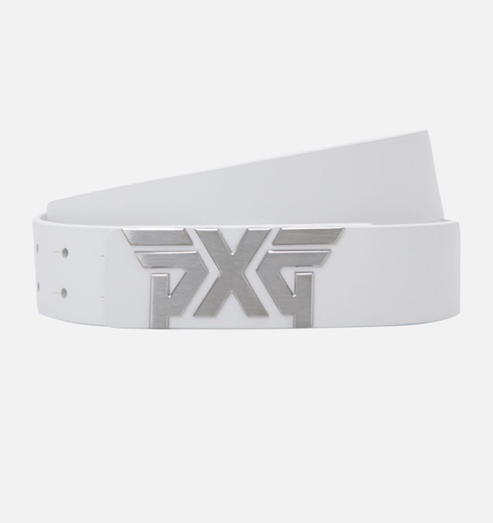 PXG SIGNATURE LOGO BELT WOMEN ホワイトS/M