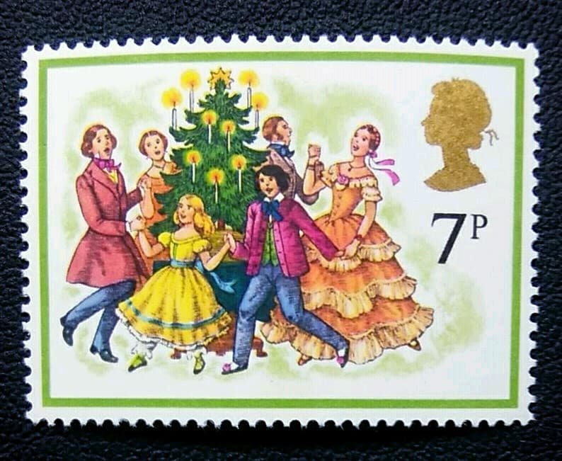 ★外国切手　イギリス　クリスマス　未使用4種完