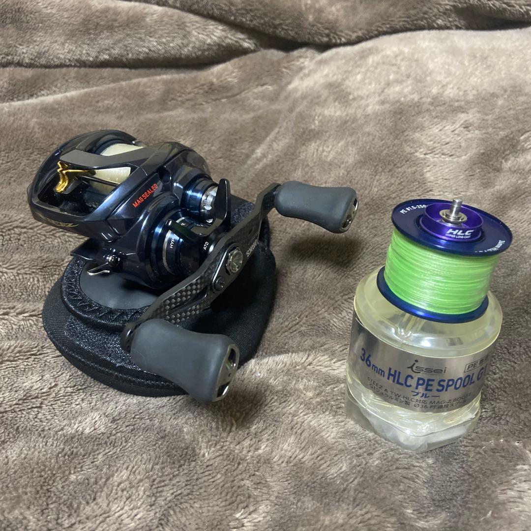 【美品、一誠PEスプールセット】スティーズTW ＨＬＣ 8.1 左巻き