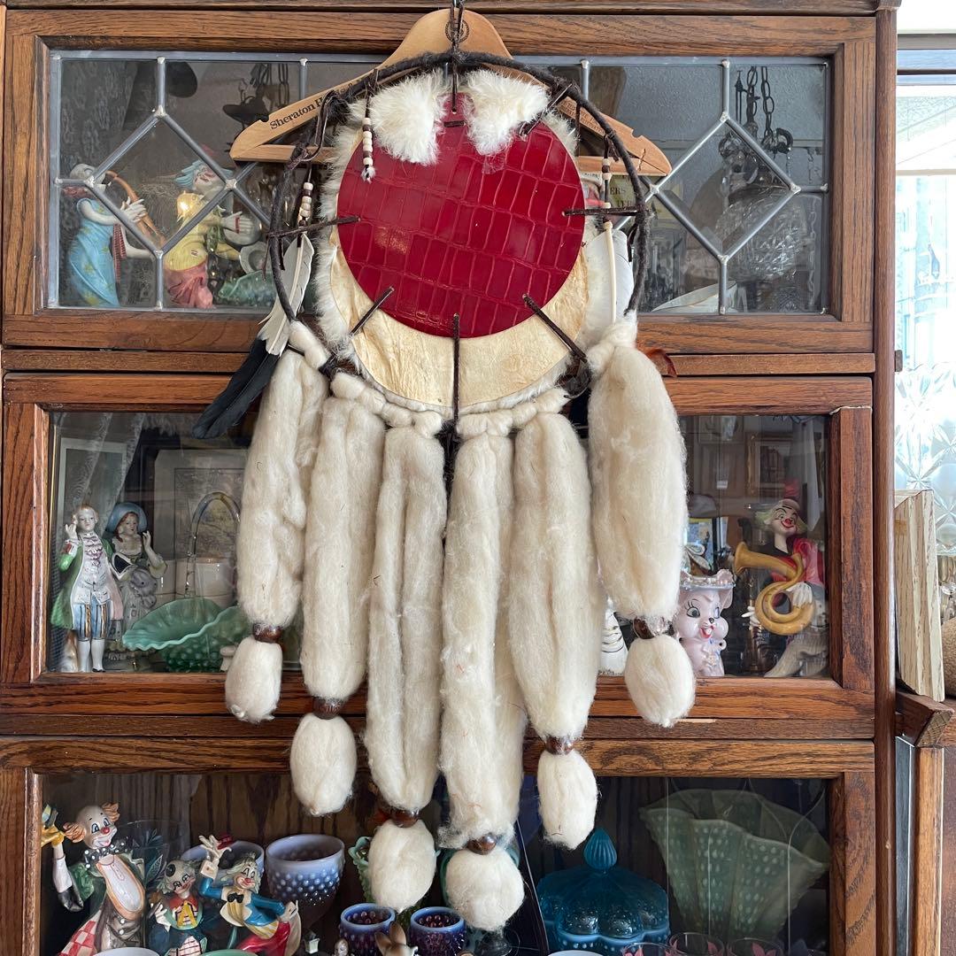 貴重BIG！70's〜ネイティブアメリカン ドリームキャッチャー　USAナバホ族