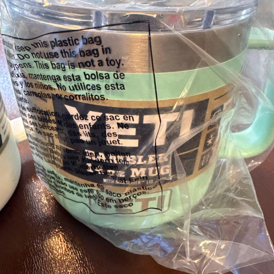 YETI Rambler 14oz Mug ホワイト、グリーン