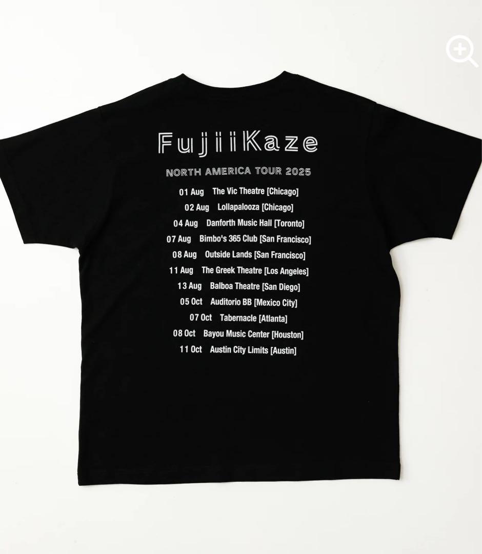 藤井風NORTH AMERICA TOUR 2025 ドリンクT（ブラック）XL