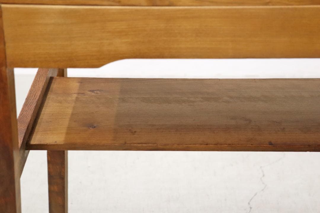 レトロ 無垢材 デスク 作業台 PC 書斎 展示台 飾り台 ヴィンテージ