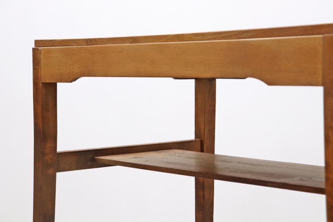 レトロ 無垢材 デスク 作業台 PC 書斎 展示台 飾り台 ヴィンテージ