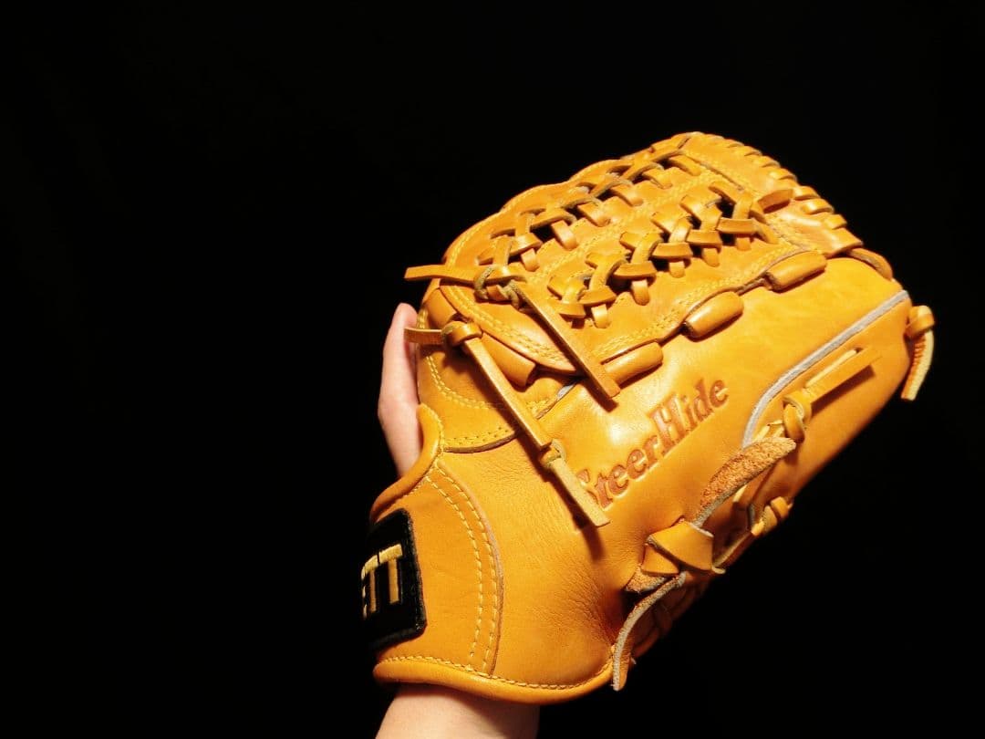 美品 硬式用 ZETT BPGA19340 グローブ グラブ 野球  大人用