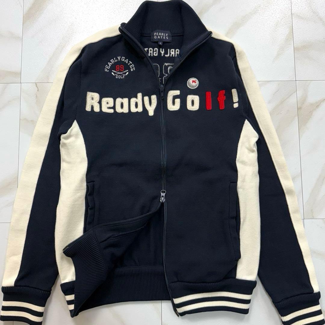 PEARLY GATES ドライバーズニット 刺繍ロゴ ゴルフ メンズ M