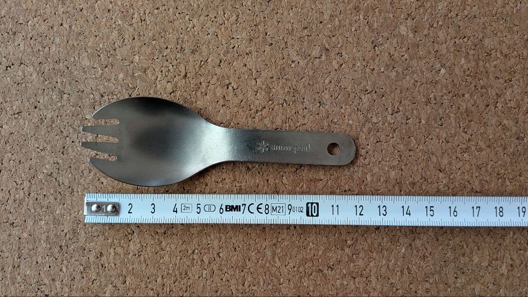 【 peak 】チタン製先割れスプーン　ショート