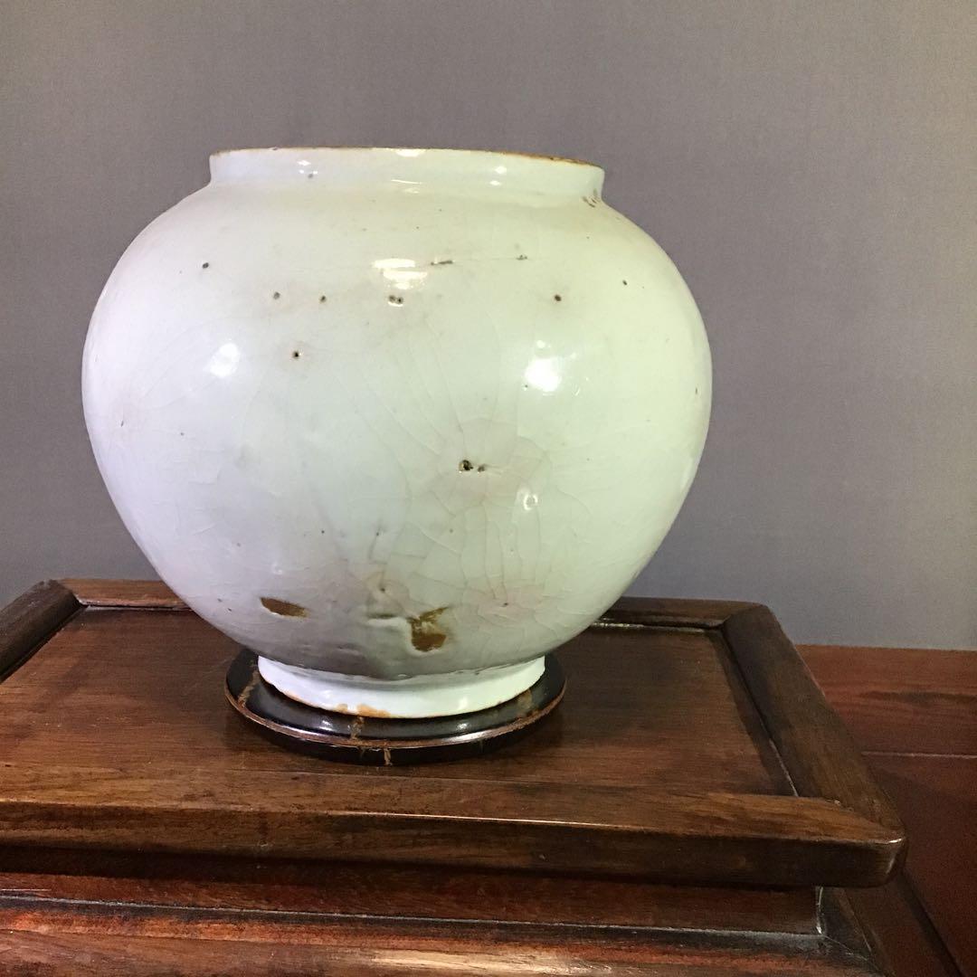 李朝　雨漏手小壺　　 No 26