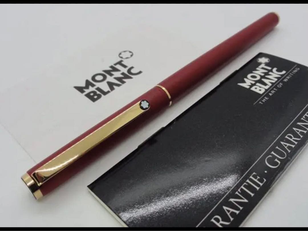 ※稀な未使用保管品！S-ラインNo2118レッドカラー＆ゴールド装飾★モンブラン