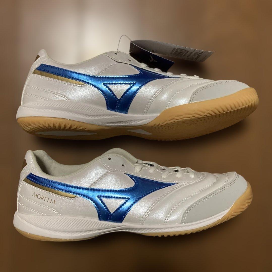 【値下げ】MORERIA SALA PRO IN フットサル 白青24cm