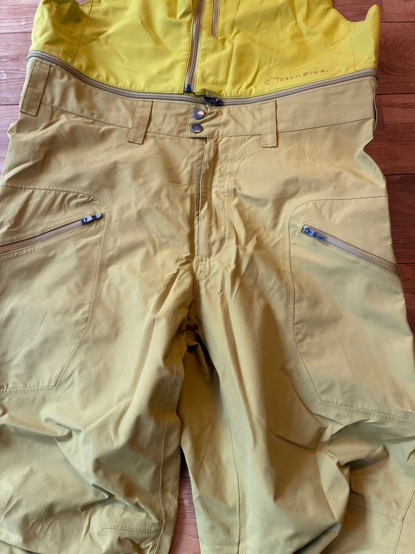 Teton bros TB ビブpants XL イエロー美品