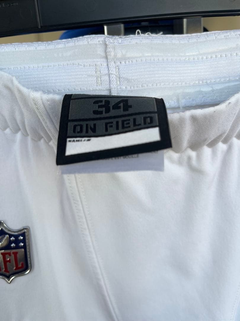 カウボーイズ選手着用済み Nike NFL アメリカンフットボールパンツ ワイト