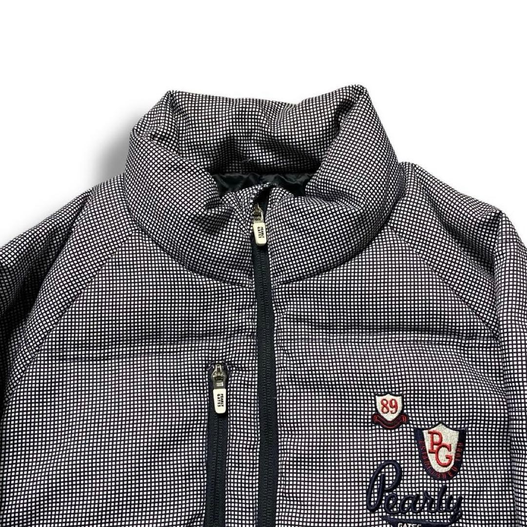 美品 PEARLY GATES ロゴ ワッペン ダウン アウター ゴルフ 定番