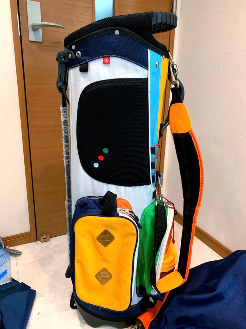 美品　rough&swell ラフアンドスウェル　マルチカラー　キャディバッグ