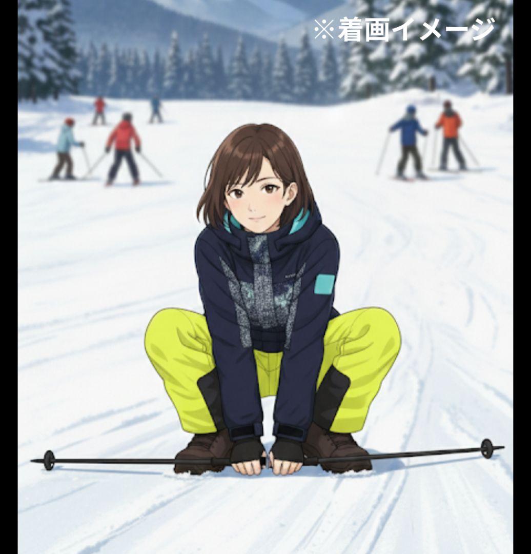 【美品】ROXY　スノボウェア　上下セットアップ　Ｓ　　ブルー　総柄　イエロー