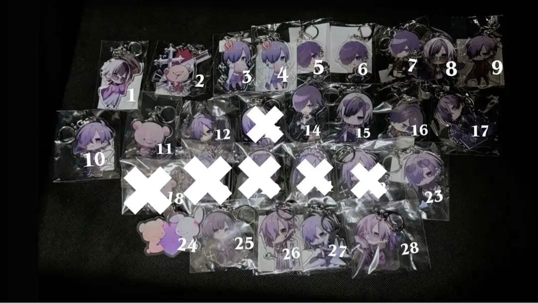 ゆきむら。　アクリルキーホルダー バラ売り可