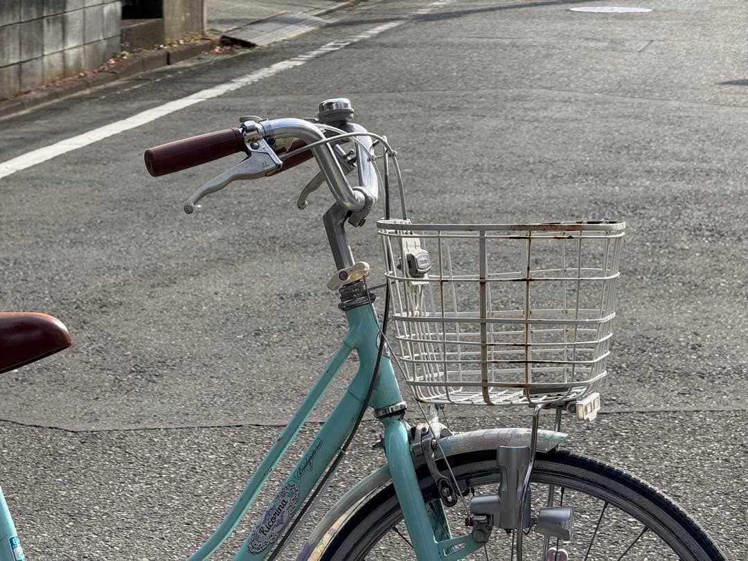 美品 ブリヂストン　22インチ　子供用自転車 ミントグリーン （東京多摩地区）