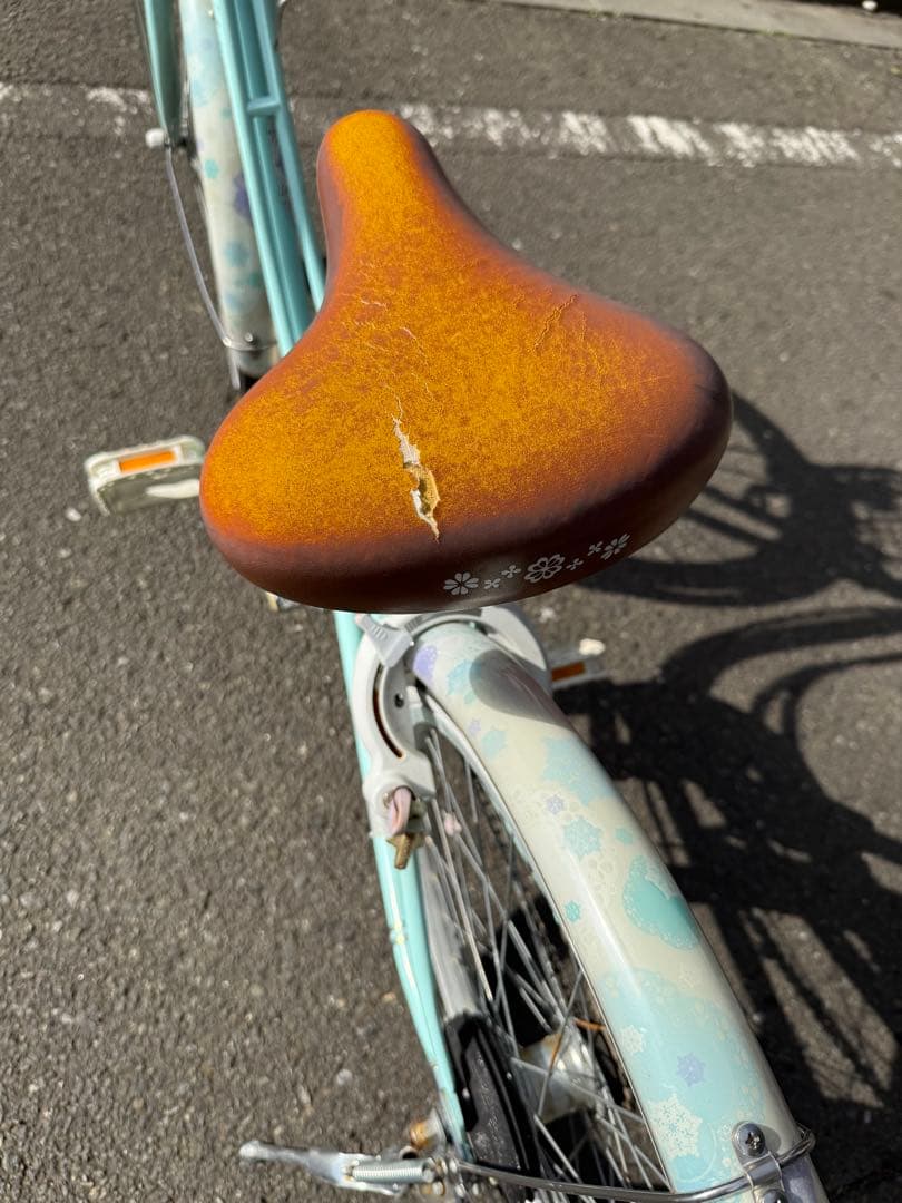 美品 ブリヂストン　22インチ　子供用自転車 ミントグリーン （東京多摩地区）