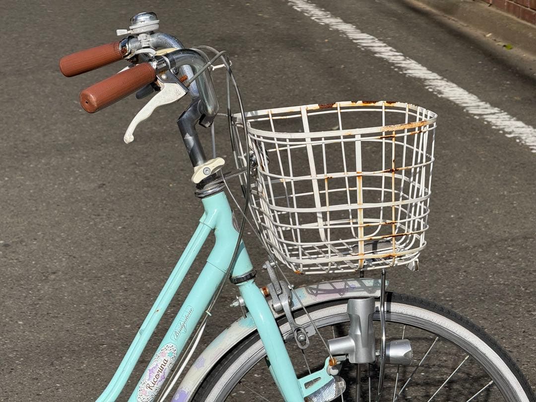 美品 ブリヂストン　22インチ　子供用自転車 ミントグリーン （東京多摩地区）