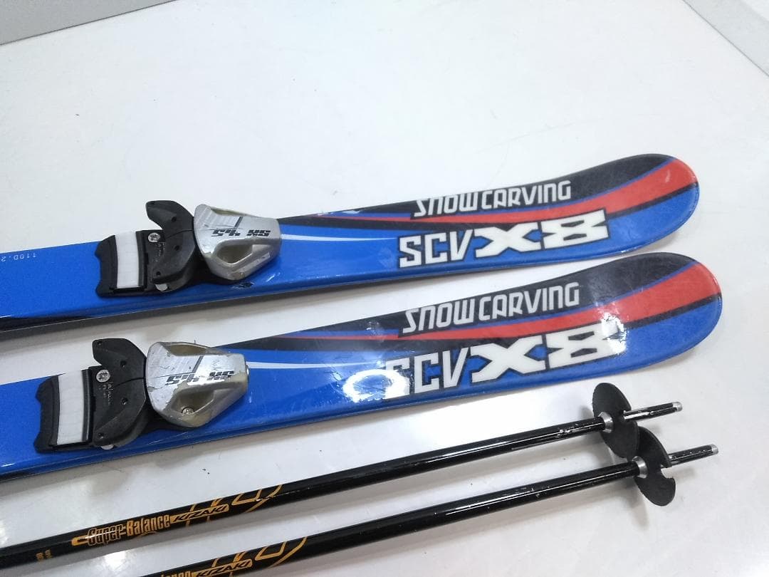 ジュニアスキー5点セット スノーカービング 110cm ブーツ22cm ◇